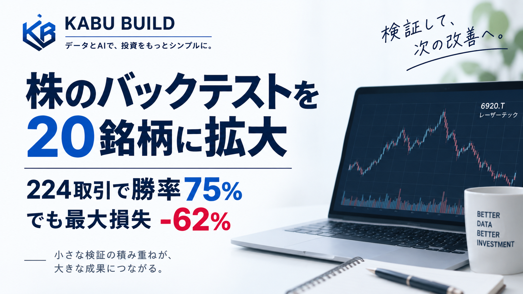株のバックテストを20銘柄に拡大